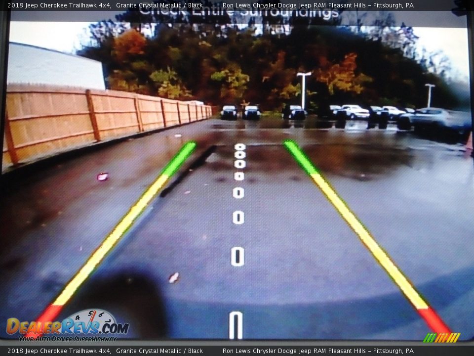 2018 Jeep Cherokee Trailhawk 4x4 Granite Crystal Metallic / Black Photo #18