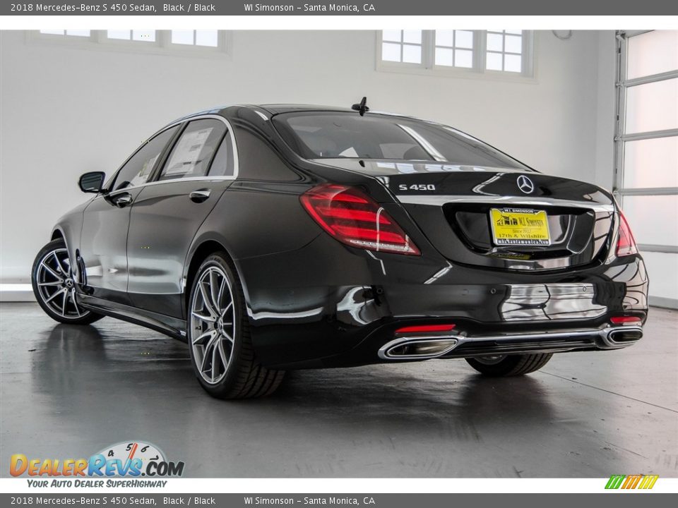2018 Mercedes-Benz S 450 Sedan Black / Black Photo #3