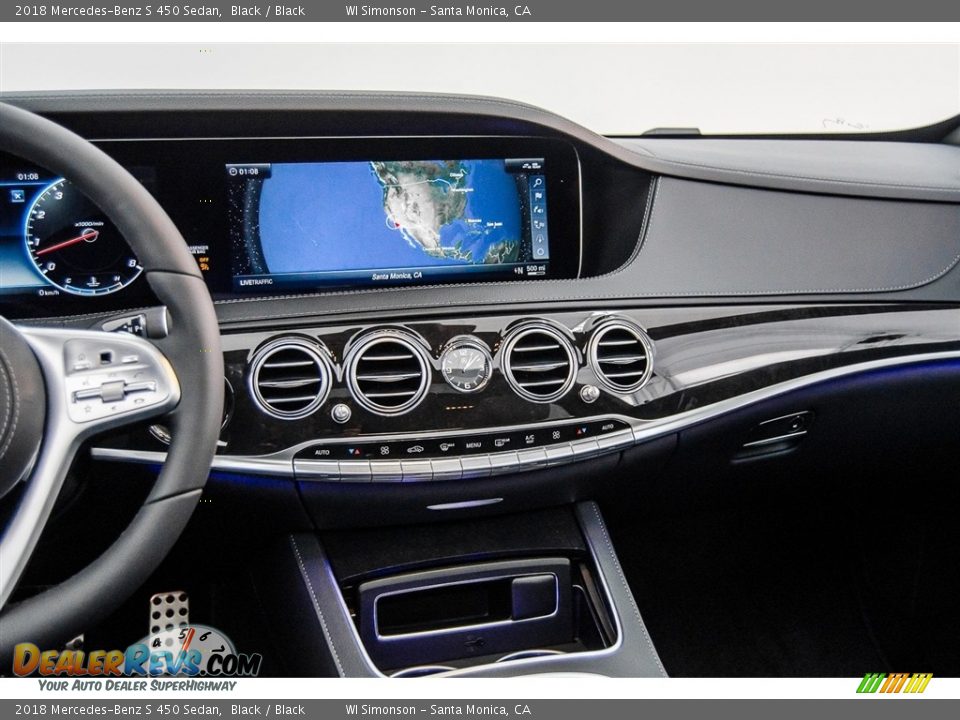 2018 Mercedes-Benz S 450 Sedan Black / Black Photo #5