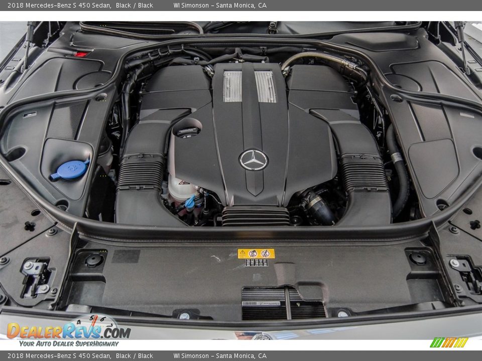 2018 Mercedes-Benz S 450 Sedan Black / Black Photo #8