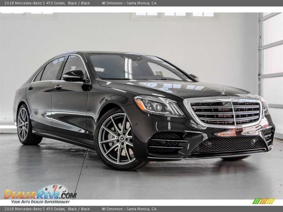 2018 Mercedes-Benz S 450 Sedan Black / Black Photo #12