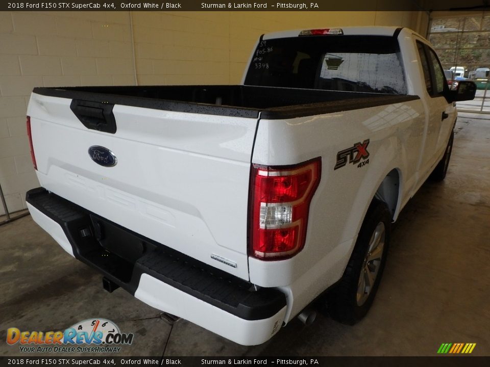 2018 Ford F150 STX SuperCab 4x4 Oxford White / Black Photo #2