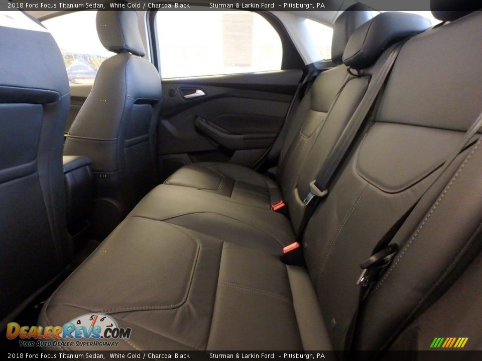 Rear Seat of 2018 Ford Focus Titanium Sedan Photo #7