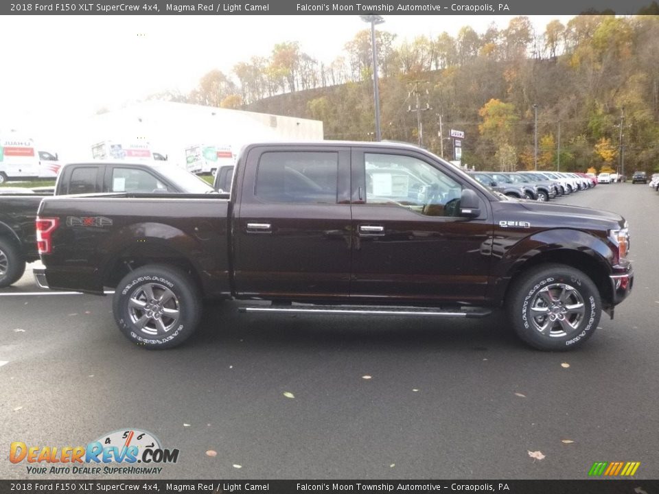2018 Ford F150 XLT SuperCrew 4x4 Magma Red / Light Camel Photo #1