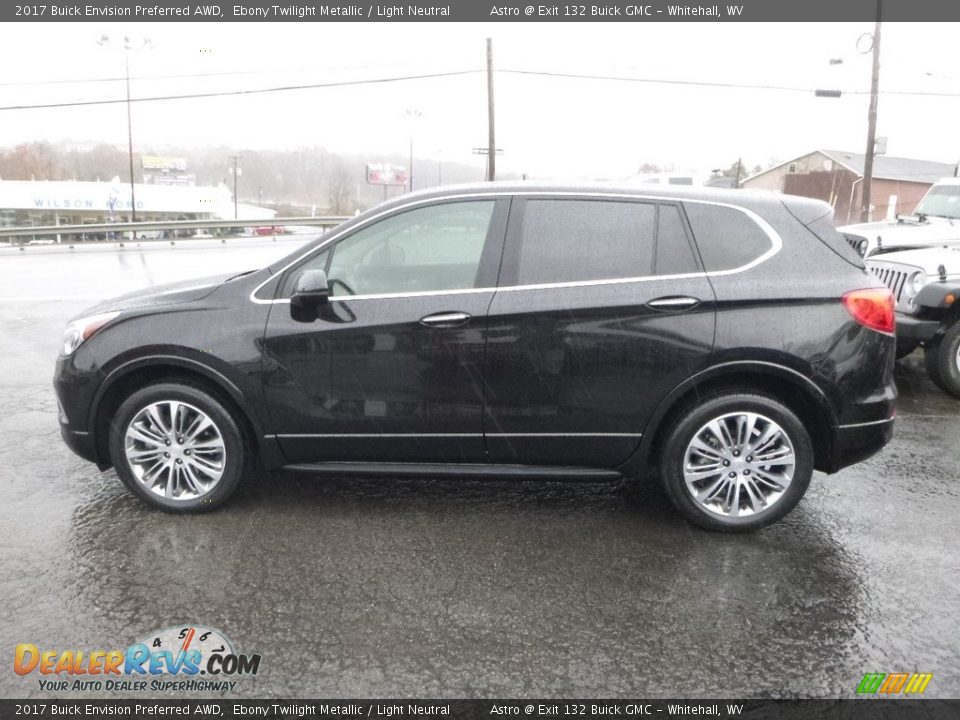 2017 Buick Envision Preferred AWD Ebony Twilight Metallic / Light Neutral Photo #7