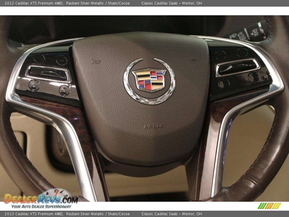 2013 Cadillac XTS Premium AWD Radiant Silver Metallic / Shale/Cocoa Photo #8