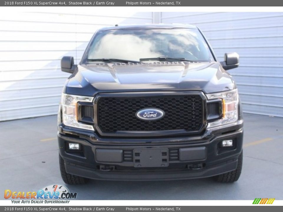 2018 Ford F150 XL SuperCrew 4x4 Shadow Black / Earth Gray Photo #2