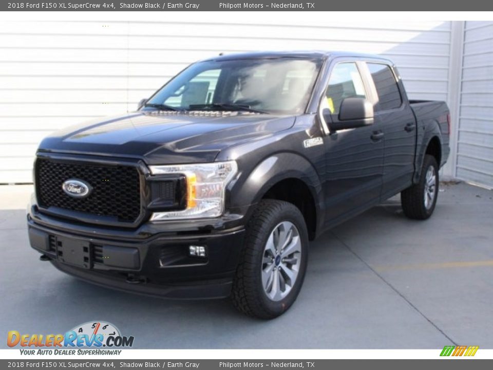 2018 Ford F150 XL SuperCrew 4x4 Shadow Black / Earth Gray Photo #3
