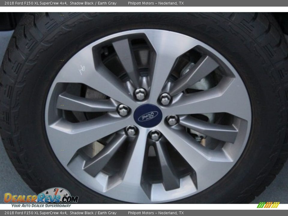 2018 Ford F150 XL SuperCrew 4x4 Shadow Black / Earth Gray Photo #5