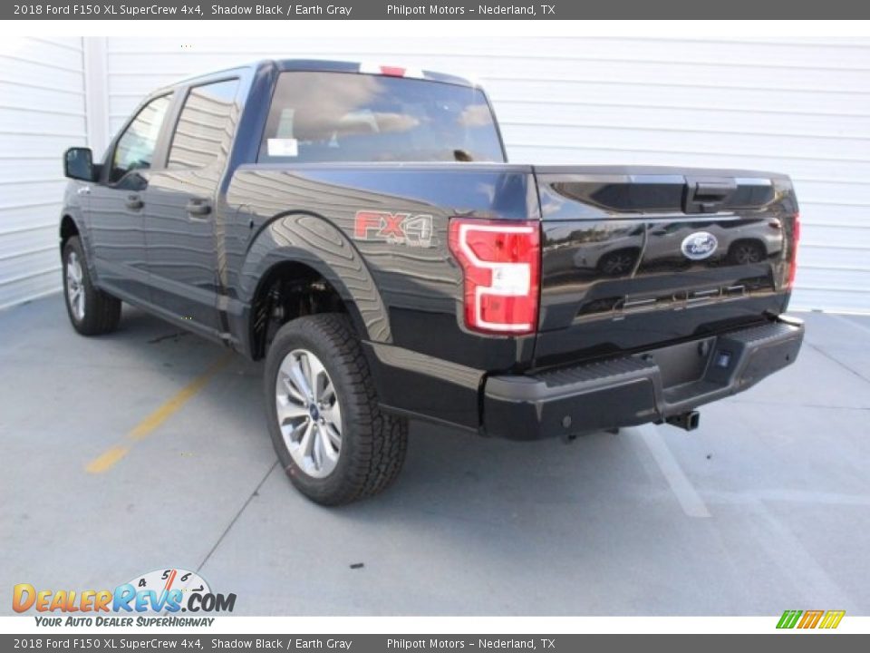 2018 Ford F150 XL SuperCrew 4x4 Shadow Black / Earth Gray Photo #6