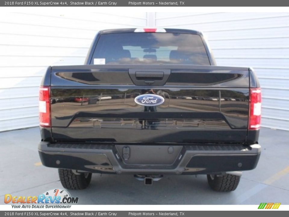 2018 Ford F150 XL SuperCrew 4x4 Shadow Black / Earth Gray Photo #7
