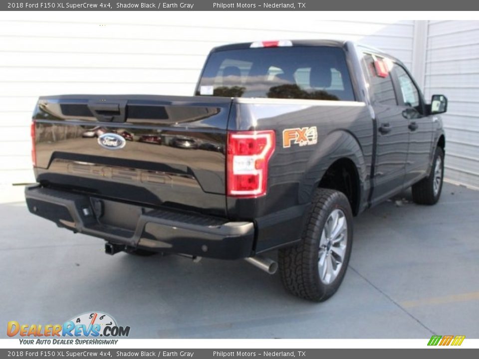 2018 Ford F150 XL SuperCrew 4x4 Shadow Black / Earth Gray Photo #8