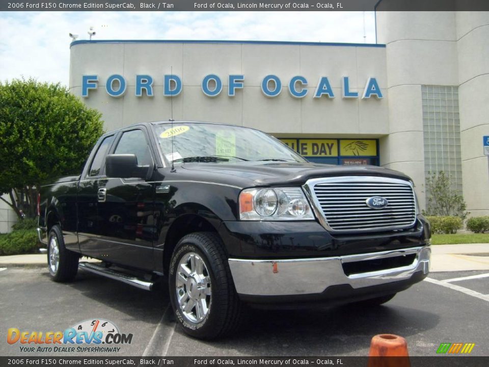 2006 Ford F150 Chrome Edition SuperCab Black / Tan Photo #1