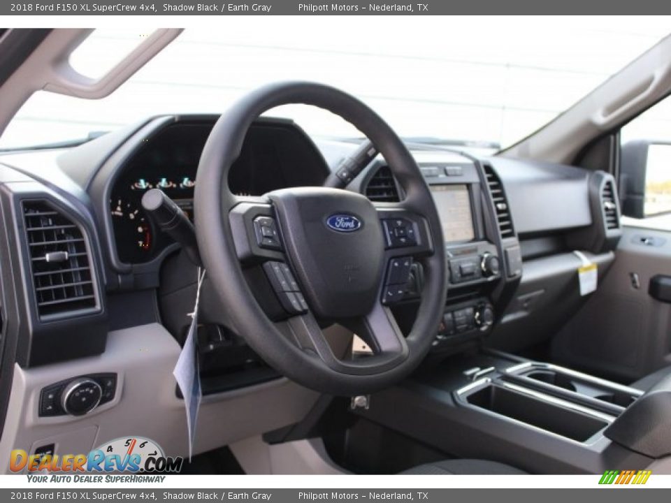 2018 Ford F150 XL SuperCrew 4x4 Shadow Black / Earth Gray Photo #11