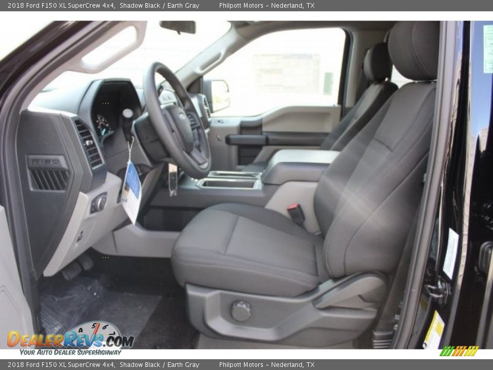 2018 Ford F150 XL SuperCrew 4x4 Shadow Black / Earth Gray Photo #12