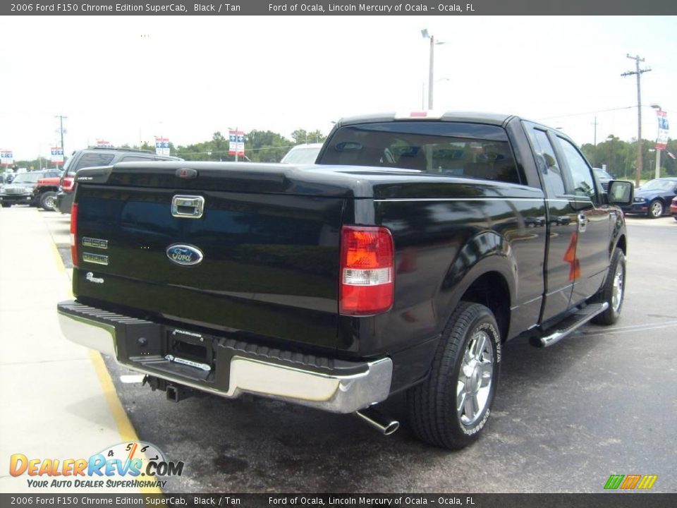 2006 Ford F150 Chrome Edition SuperCab Black / Tan Photo #3