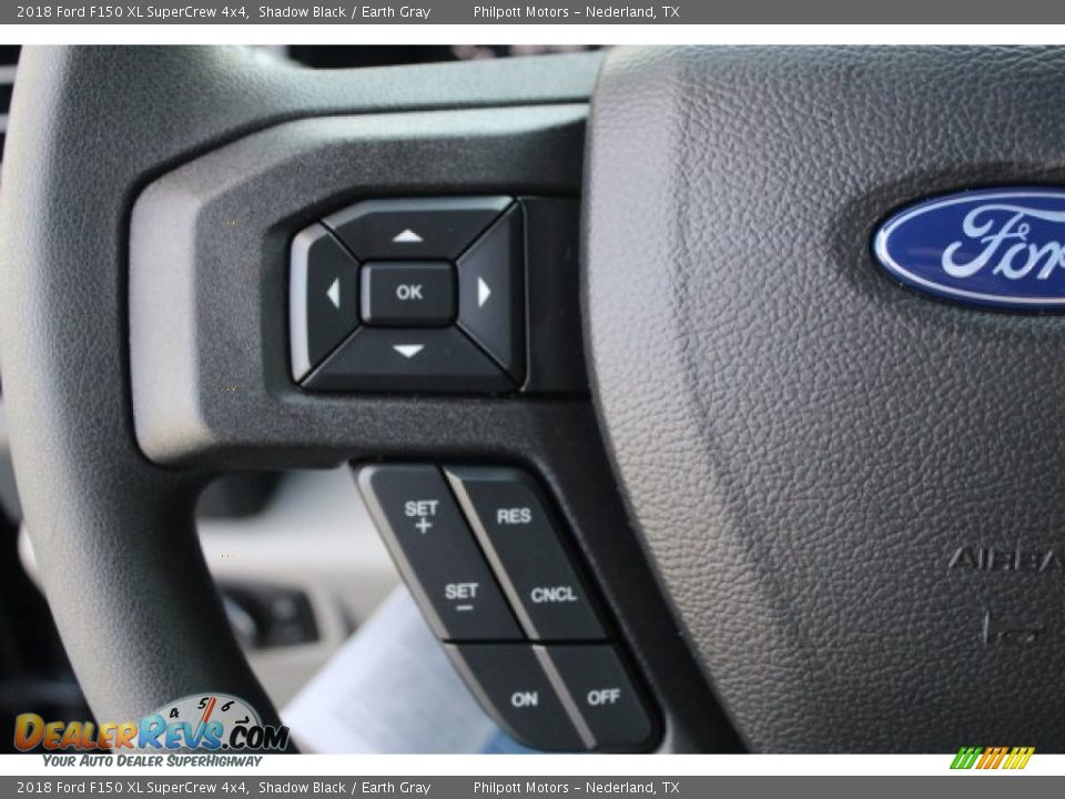 2018 Ford F150 XL SuperCrew 4x4 Shadow Black / Earth Gray Photo #16