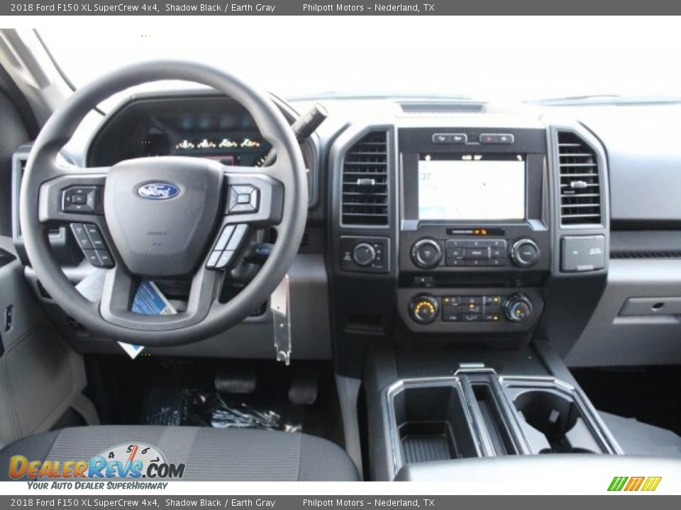 2018 Ford F150 XL SuperCrew 4x4 Shadow Black / Earth Gray Photo #22