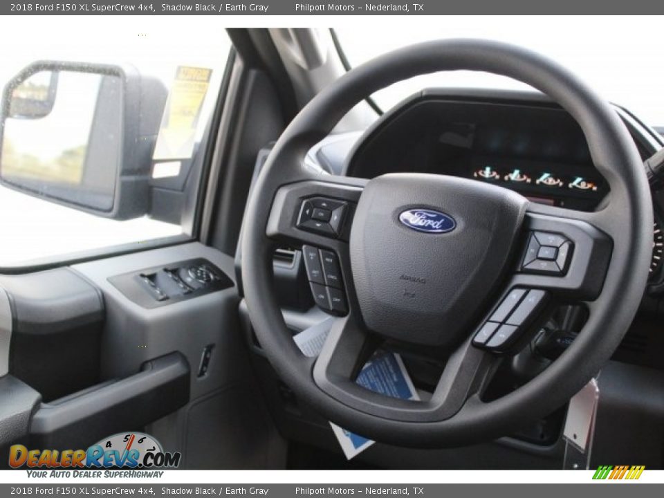 2018 Ford F150 XL SuperCrew 4x4 Shadow Black / Earth Gray Photo #23