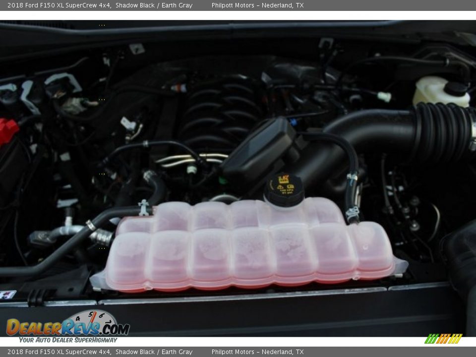 2018 Ford F150 XL SuperCrew 4x4 Shadow Black / Earth Gray Photo #25