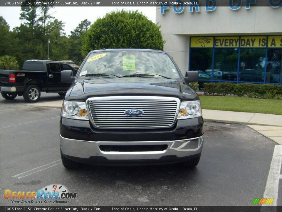 2006 Ford F150 Chrome Edition SuperCab Black / Tan Photo #7