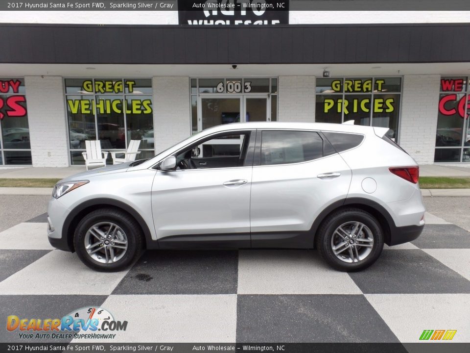 2017 Hyundai Santa Fe Sport FWD Sparkling Silver / Gray Photo #1