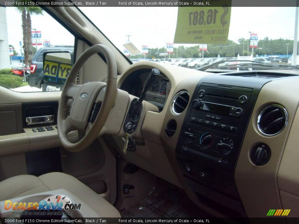 2006 Ford F150 Chrome Edition SuperCab Black / Tan Photo #17