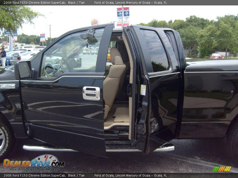 2006 Ford F150 Chrome Edition SuperCab Black / Tan Photo #21