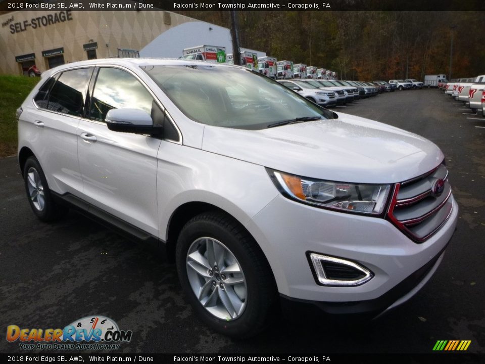 Front 3/4 View of 2018 Ford Edge SEL AWD Photo #3