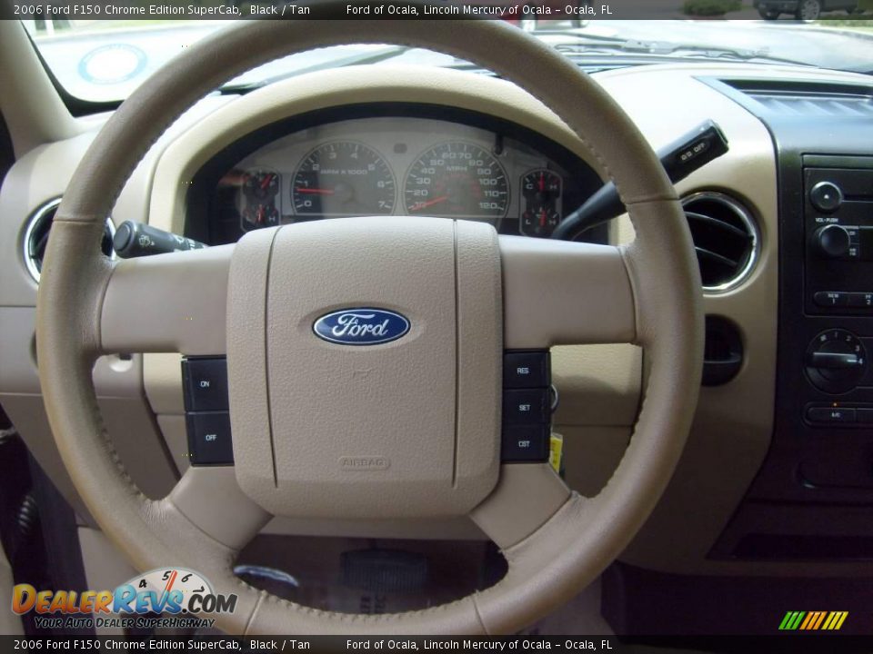 2006 Ford F150 Chrome Edition SuperCab Black / Tan Photo #22