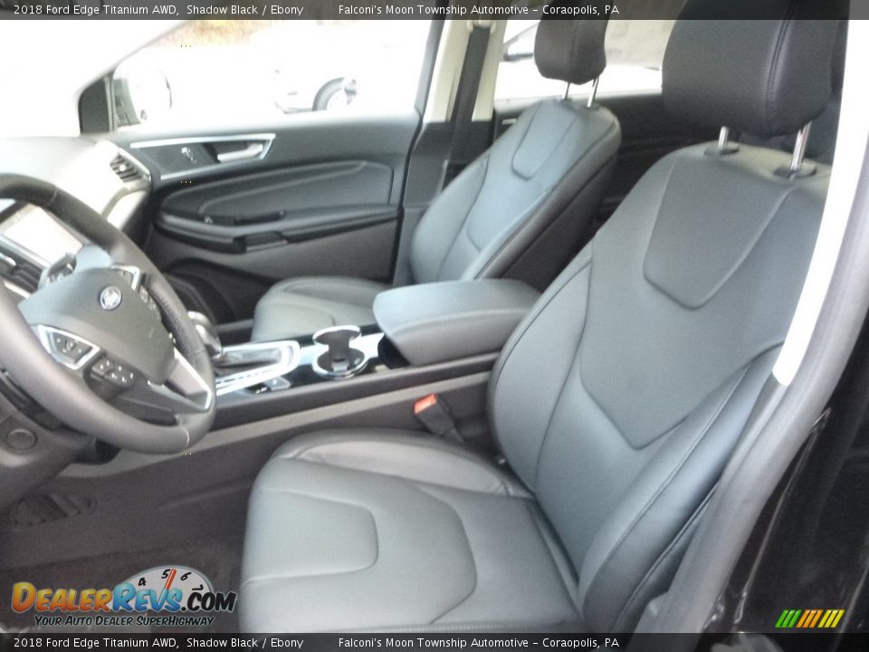 Front Seat of 2018 Ford Edge Titanium AWD Photo #11