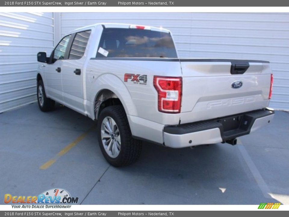 2018 Ford F150 STX SuperCrew Ingot Silver / Earth Gray Photo #6