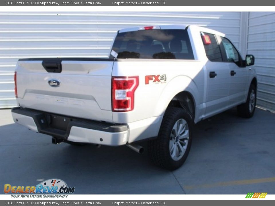 2018 Ford F150 STX SuperCrew Ingot Silver / Earth Gray Photo #8