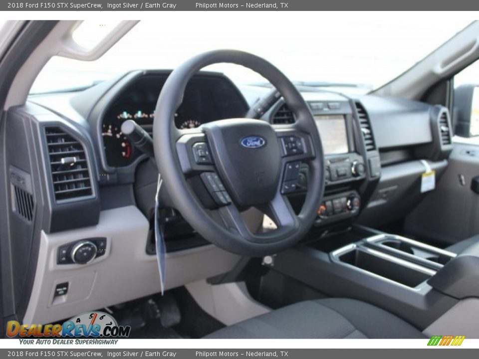 2018 Ford F150 STX SuperCrew Ingot Silver / Earth Gray Photo #10