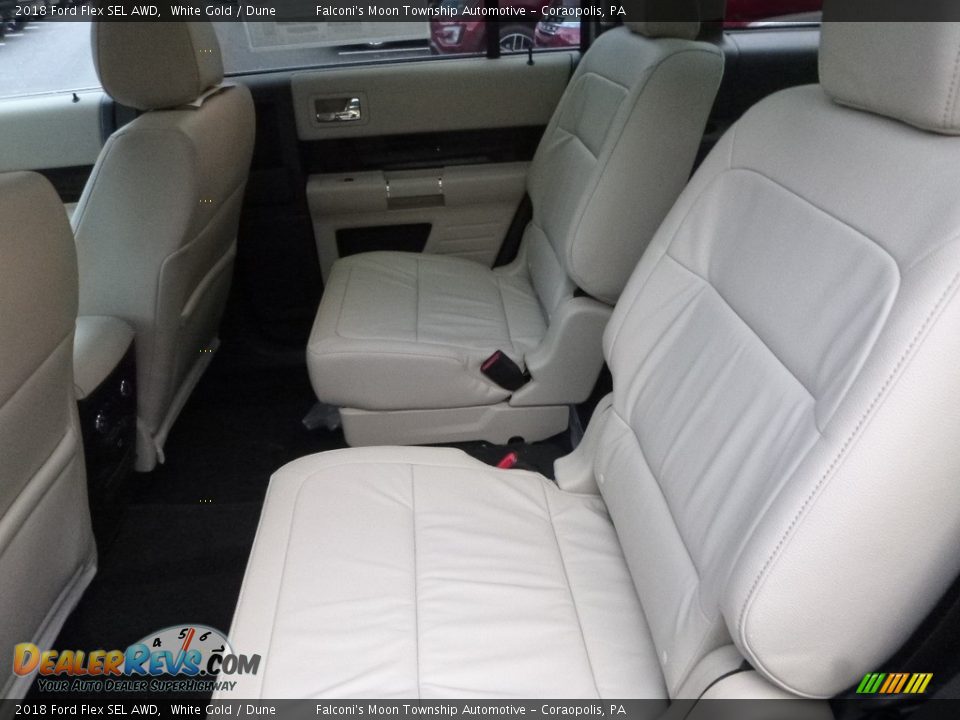 2018 Ford Flex SEL AWD White Gold / Dune Photo #8