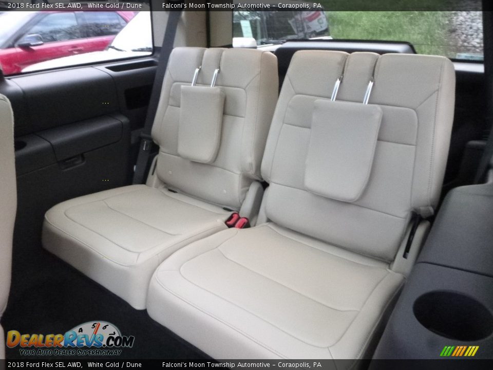2018 Ford Flex SEL AWD White Gold / Dune Photo #9