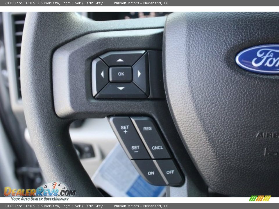 2018 Ford F150 STX SuperCrew Ingot Silver / Earth Gray Photo #14