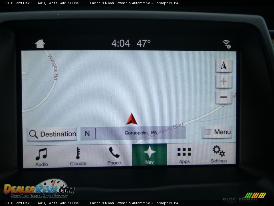 2018 Ford Flex SEL AWD White Gold / Dune Photo #13