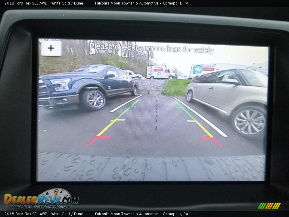 2018 Ford Flex SEL AWD White Gold / Dune Photo #15