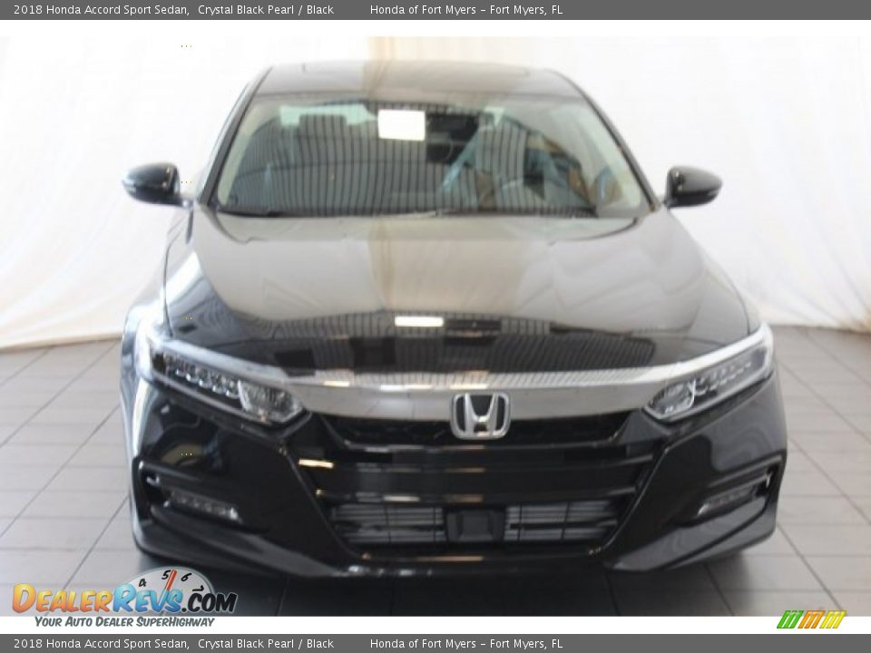 2018 Honda Accord Sport Sedan Crystal Black Pearl / Black Photo #4