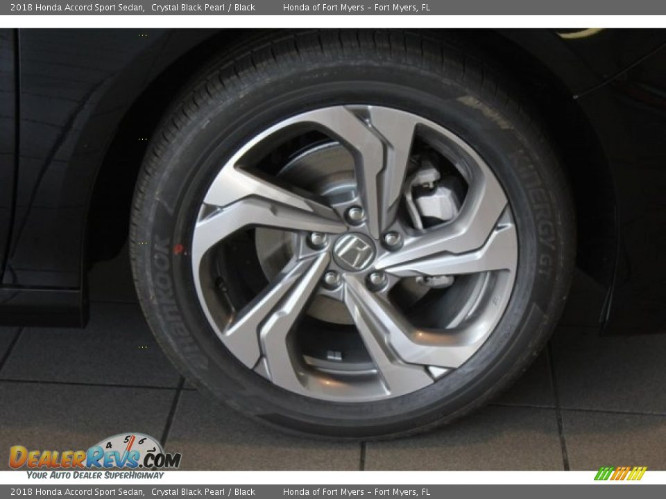 2018 Honda Accord Sport Sedan Crystal Black Pearl / Black Photo #8
