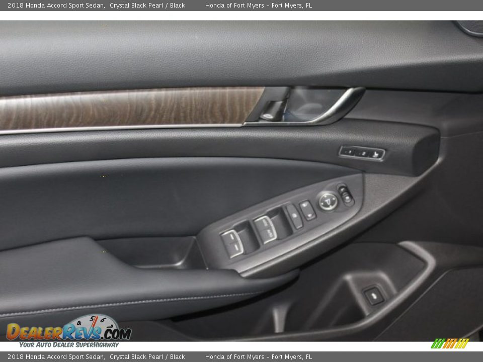 2018 Honda Accord Sport Sedan Crystal Black Pearl / Black Photo #9