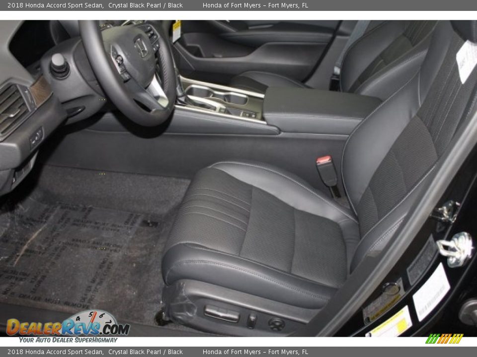2018 Honda Accord Sport Sedan Crystal Black Pearl / Black Photo #12