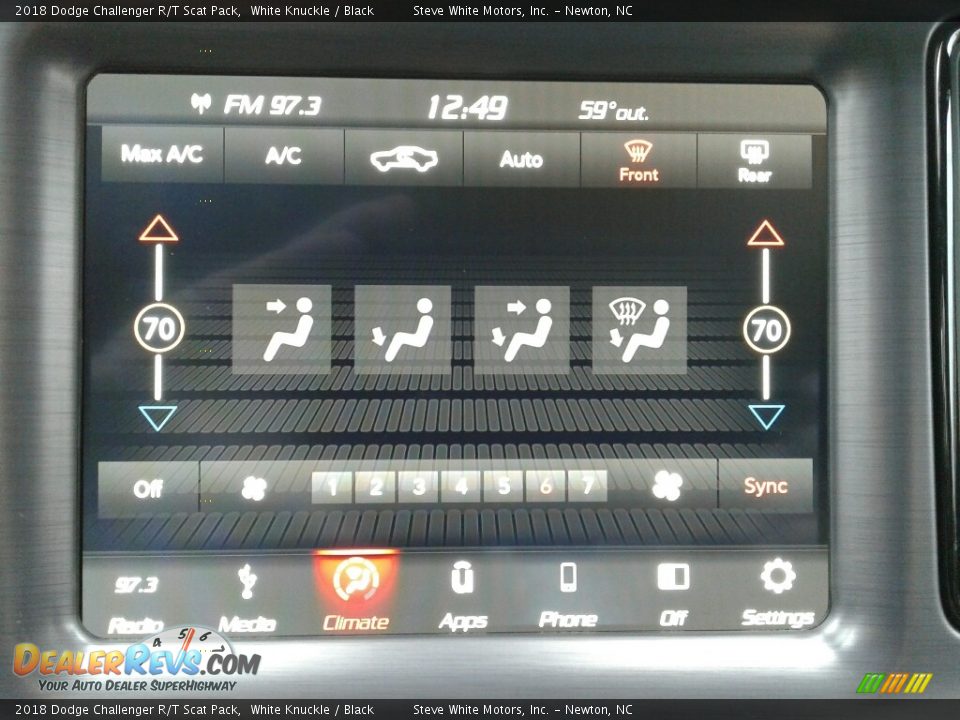 2018 Dodge Challenger R/T Scat Pack White Knuckle / Black Photo #22