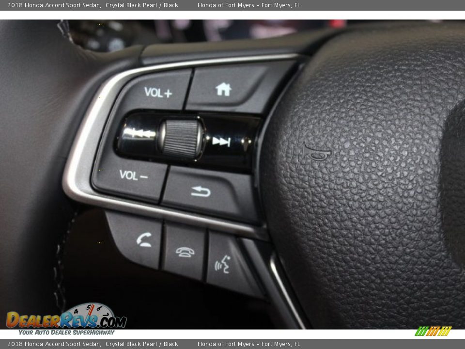 2018 Honda Accord Sport Sedan Crystal Black Pearl / Black Photo #14