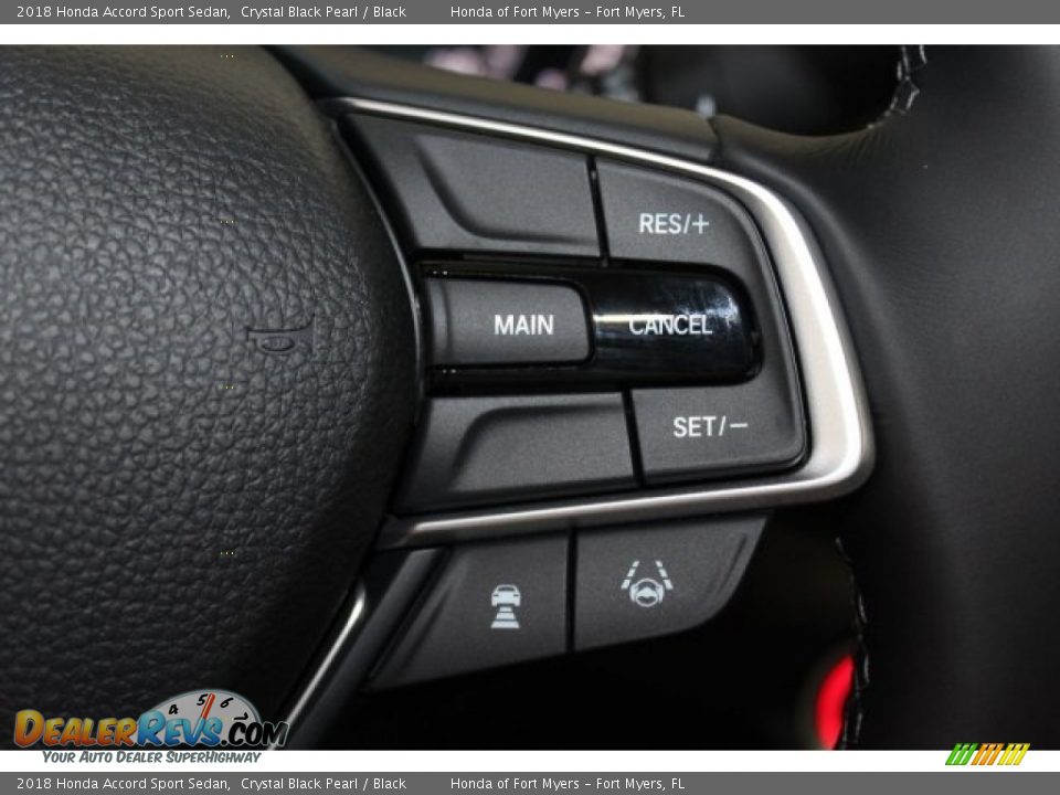2018 Honda Accord Sport Sedan Crystal Black Pearl / Black Photo #15