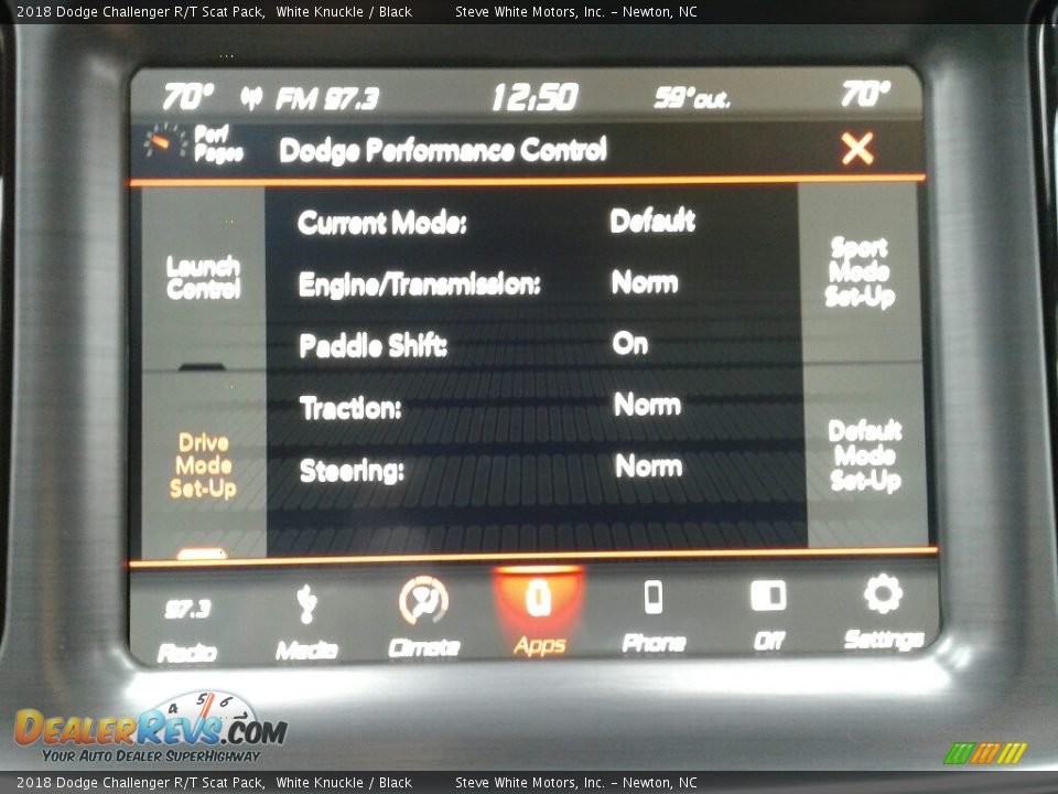 2018 Dodge Challenger R/T Scat Pack White Knuckle / Black Photo #24