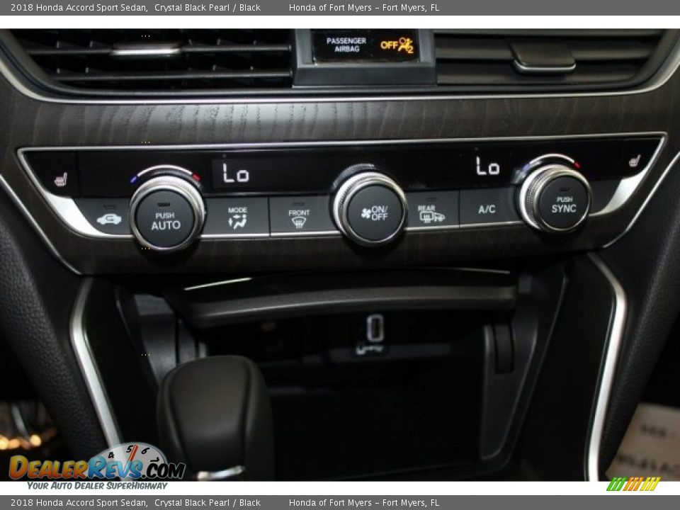 2018 Honda Accord Sport Sedan Crystal Black Pearl / Black Photo #19