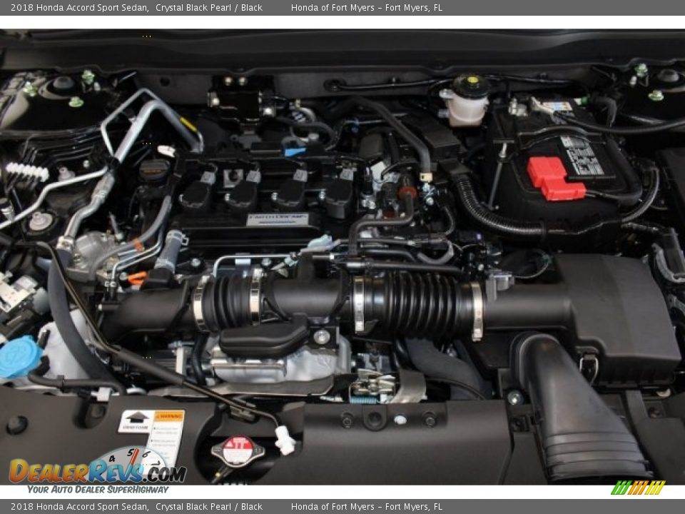 2018 Honda Accord Sport Sedan Crystal Black Pearl / Black Photo #25