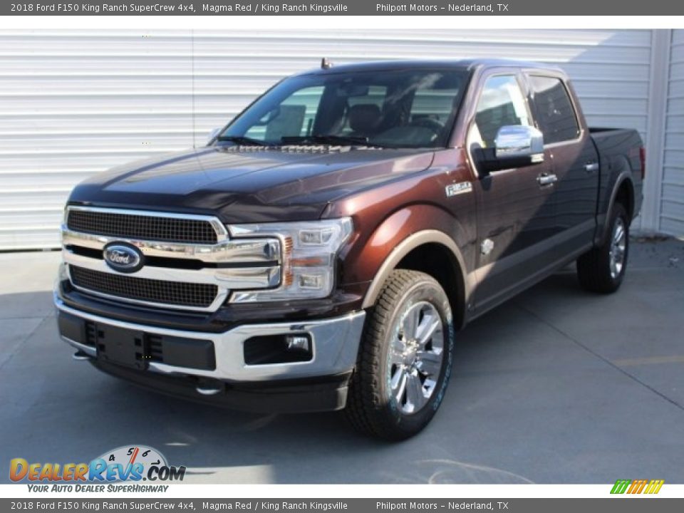2018 Ford F150 King Ranch SuperCrew 4x4 Magma Red / King Ranch Kingsville Photo #3